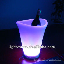 Fashionable color changing champagne ice bucket with stand